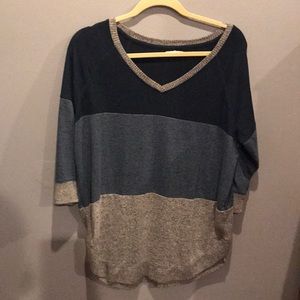 Color blocked sweater